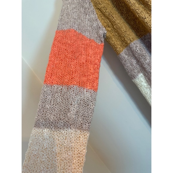 Women's Fate colorblock open cardigan with pockets size Medium long - Picture 3 of 7